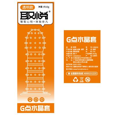 【G点水晶套】G点刺激<strong style='color:red;'>延时</strong>套环透明增大阴茎套加粗情趣套成人用...
